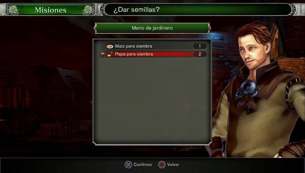 Bloodstained: Ritual of the night - Jardín del silencio: entrega papas para siembra