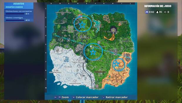 Fortnite - Bota una pelota de playa gigante en partidas distintas: localización de las pelotas
