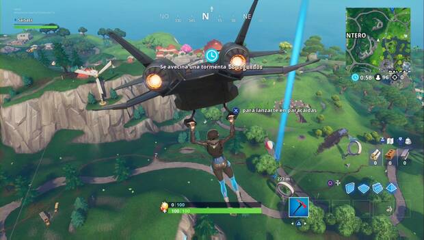Fortnite Battle Royale - Bota una pelota de playa gigante en partidas distintas: pelota de playa