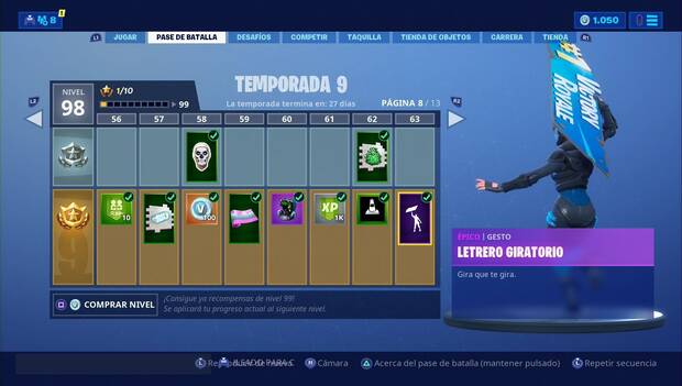 Fortnite - Fortbyte #60: emote letrero giratorio