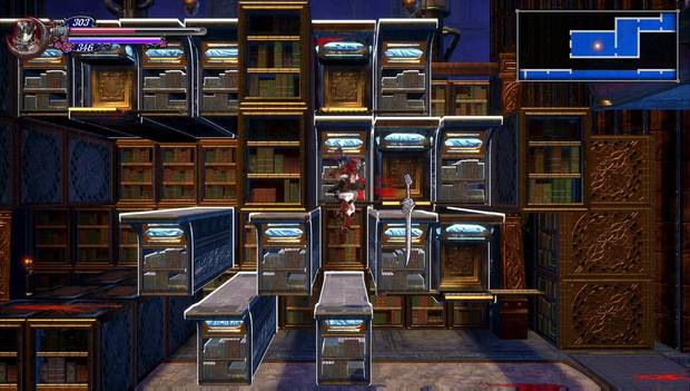 Bloodstained - Librarium Machinae: librerías sacadas