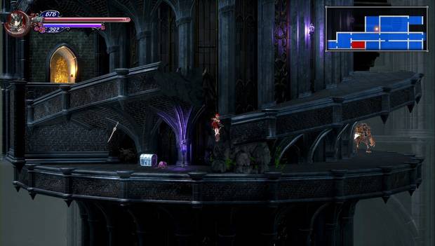 Bloodstained: Ritual of the night - Torreón de los dragones gemelos, segunda parte: cofre azul y sapo venenoso de la torre