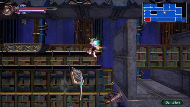 Bloodstained: Ritual of the night - Usando el rayo reflector: usa a los Dantalion de trampolín