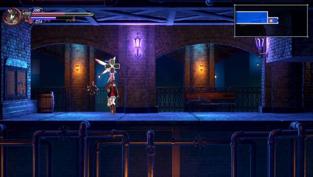 Bloodstained: Ritual of the night - Puente del Mal: interactúa para volver a subirte al tren