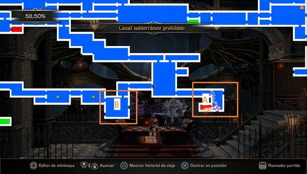 Bloodstained Ritual of the night - Canal subterráneo: imagen para situarte