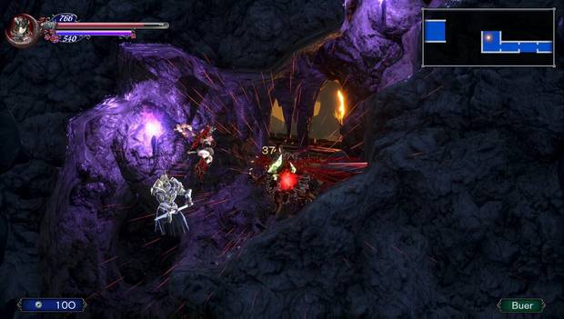 Bloodstained Ritual of the night - Canal subterráneo: Buer en el camino hacia arriba