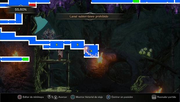 Bloodstained Ritual of the night - Canal subterráneo: nueva sala con desvíos