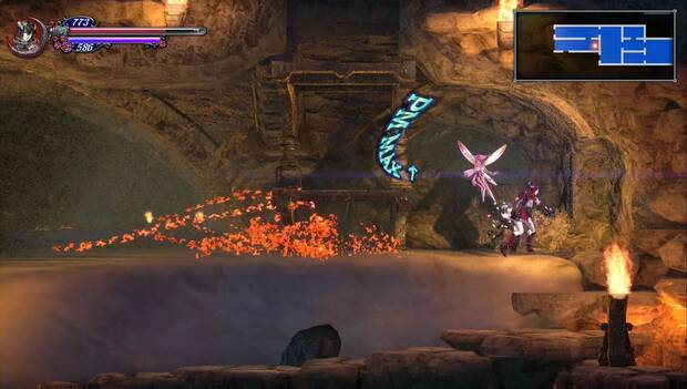 Bloodstained: Ritual of the night - Desierto oculto: muro con mejora de PM