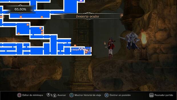 Bloodstained: Ritual of the night - desierto oculto: zona de referencia