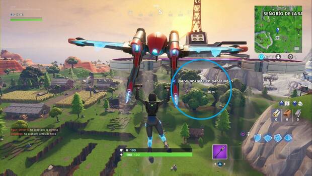 Fortnite - Fortbyte 67: zona donde aparecen los triángulos