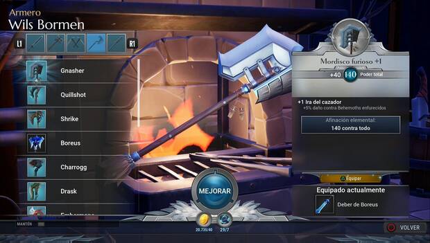 Dauntless - Hachas: Mordisco furioso