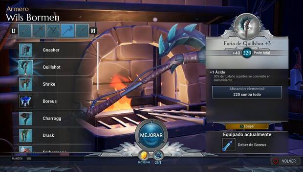 Dauntless - Hachas: Furia de Quillshot