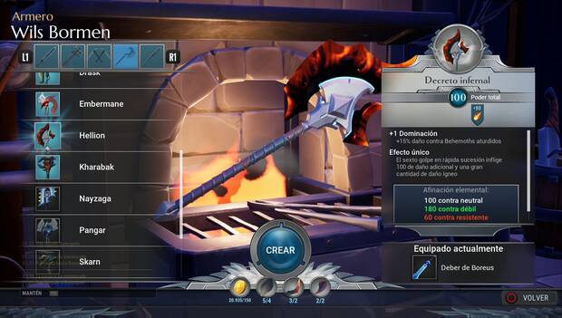 Dauntless - Hachas: Decreto infernal