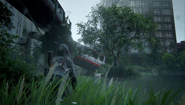 The Last of Us Parte II - La ciudad inundada: vagones donde está la Nota del francotirador