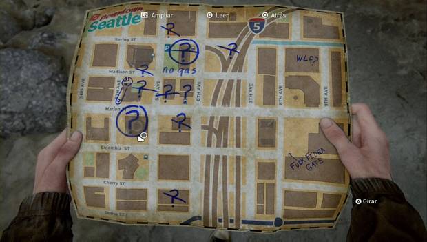 The Last of Us Parte II - Ubicaciones del centro para el trofeo De ruta por Seattle