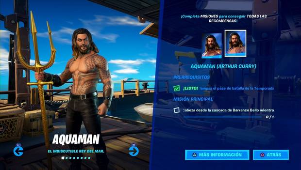 Fortnite Battle Royale - Skin de Aquaman (Arthur Curry)