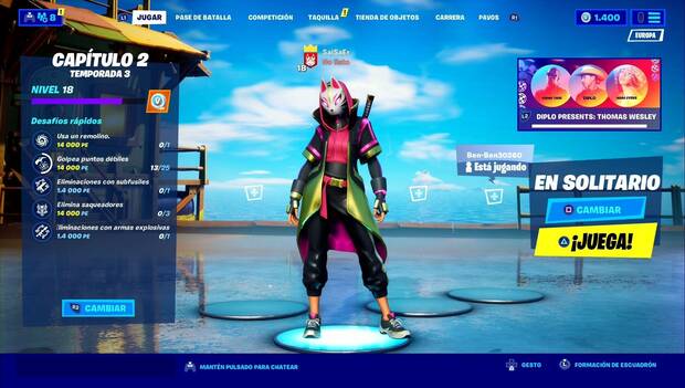 Fortnite - Desafíos rápidos