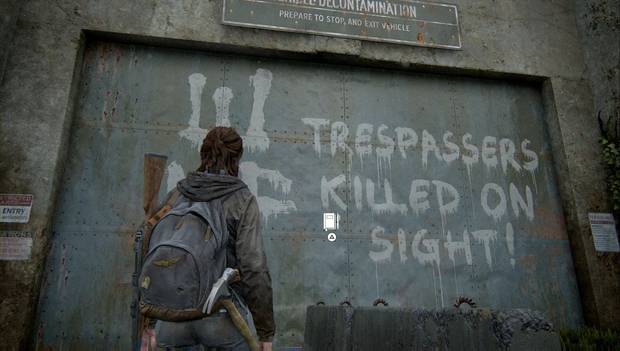 The Last of Us - Parte II: La puerta: entrada del diario del portón