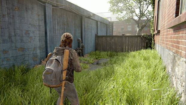 The Last of Us Parte II - El Capitolio: escalera a lo alto del edificio