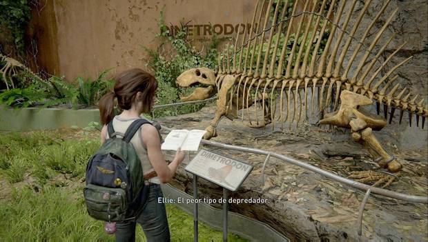The Last of Us Parte II - El regalo de cumpleaños: Ellie examina los dinosaurios