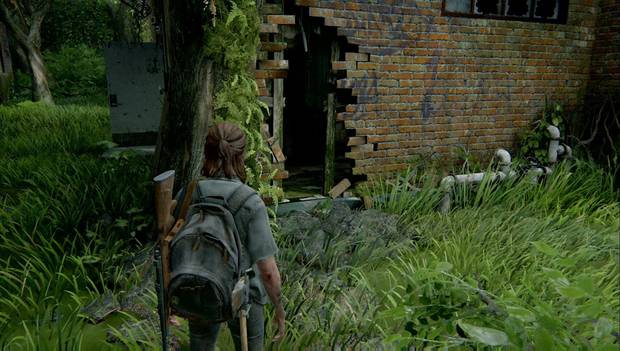 The Last of Us Parte II - Hillcrest: entrada lateral de Natural Remedies