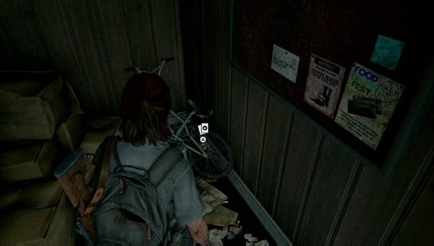 The Last of Us Parte II - Hillcrest: carta de Naledi the Youthful en el garaje