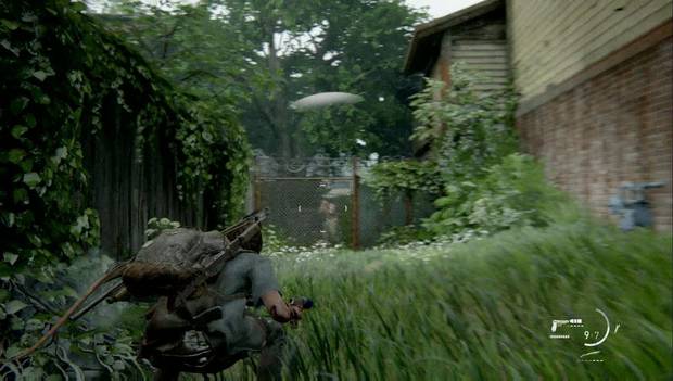 The Last of Us Parte II - Hillcrest: callejón dnde aparece un perro