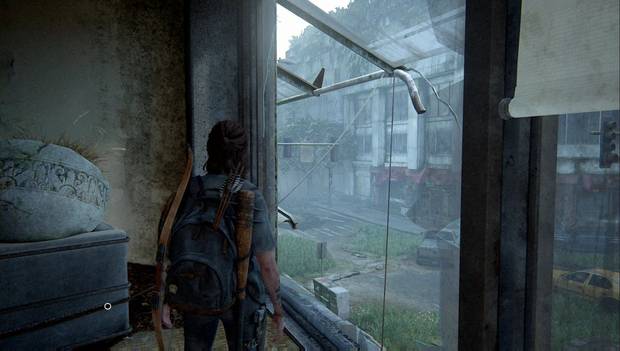 The Last of Us Parte II - Los Serafitas: cuerda colocada para entrar en la habitación cerrada