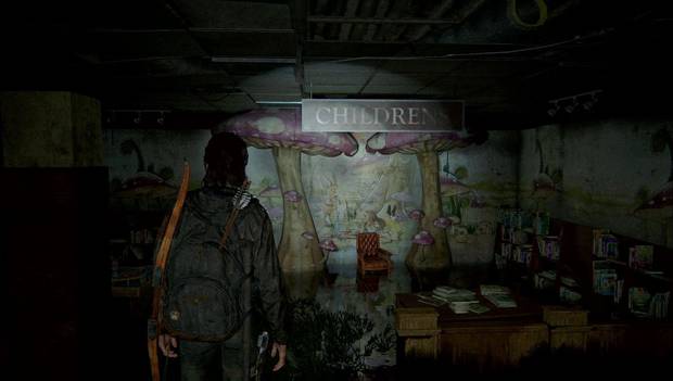 The Last of Us Parte II - Camino al acuario: zona infantil de la librería