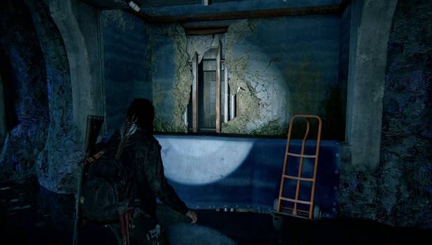The Last of Us Parte II - Infiltración: pared rota en el acuario