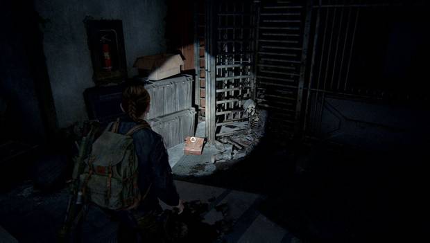 The Last of Us Parte II - Zona cero: carta del soldado en la bolsa junto al torno