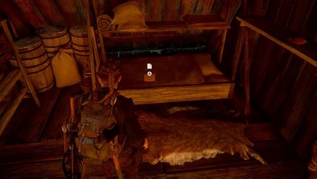 The Last of Us Parte II - La isla: Diario de joven serafita sobre la cama de la choza