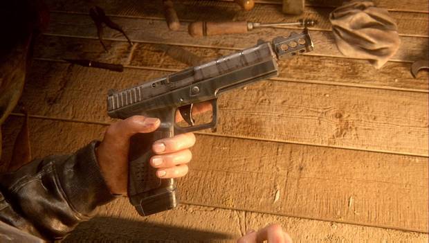 The Last of Us parte II - Pistola militar completamente modificada