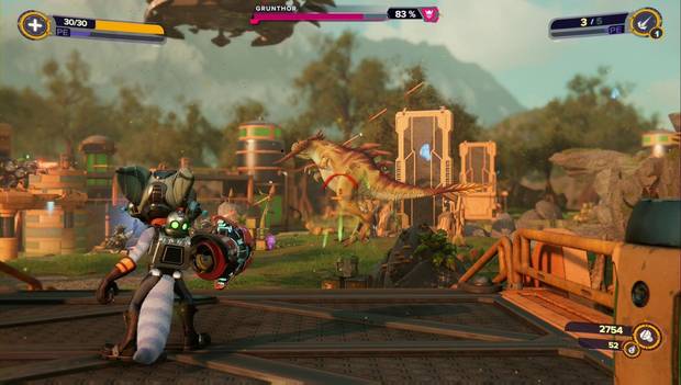 Ratchet & Clank: Una dimensión aparte - Sargasso: Grunthor en la plataforma