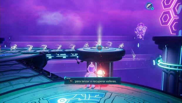 Ratchet & Clank: Una dimensión aparte - Sargasso: lanza la esfera para que los lombax salten