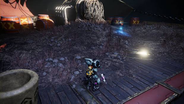 Ratchet & Clank: Una dimensión aparte: robot espía en Savali, en el barco
