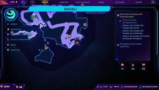Ratchet & Clank: Una dimensión aparte: bolsillo dimensional 1 en Savali