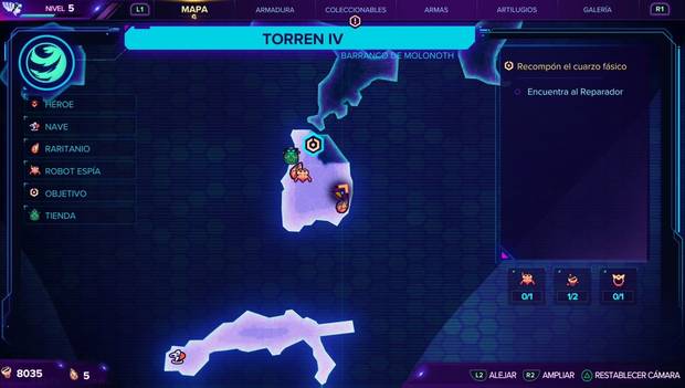 Ratchet & Clank: Una dimensión aparte - Robot espía de Torren IV, localización