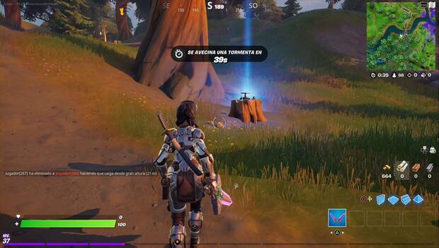 Fortnite - Punto de entrega en Alameda Afligida: aspecto