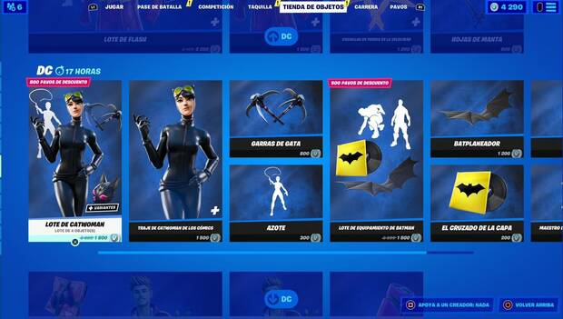 Fortnite - Tienda diaria: Lote de Catwoman