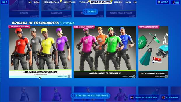 Fortnite - Tienda diaria: Brigada de estandartes
