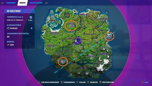 Fortnite - Nave nodriza: naves en el mapa