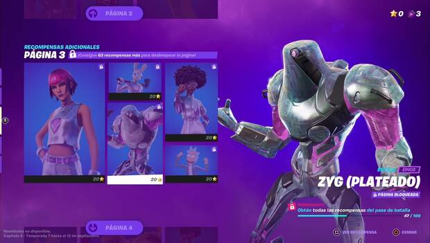 Fortnite - Skins especiales: pagina de skins especiales