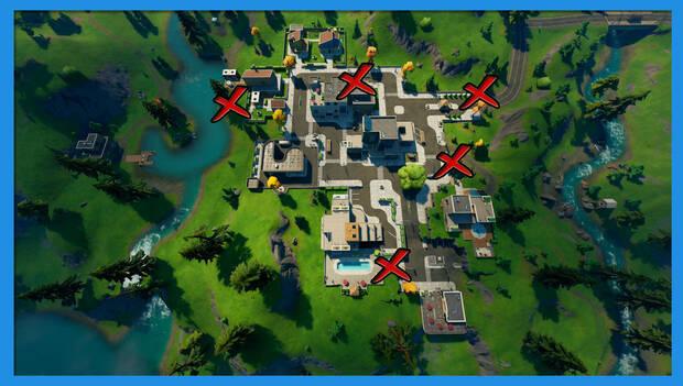 Fortnite - Ubicación de los carteles de bienvenida en Albercas Adormecidas