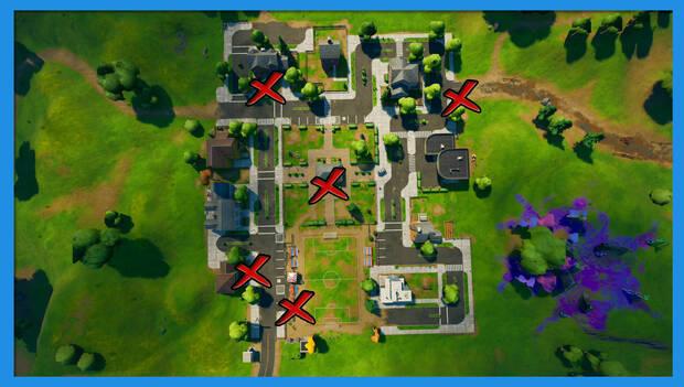 Fortnite - Carteles de bienvenida en Parque Placentero