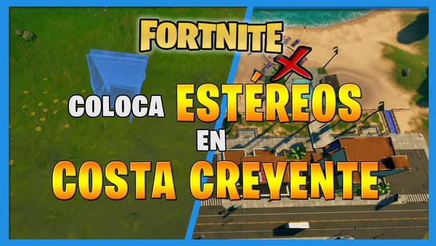 Fortnite - Coloca estéreos en Costa Creyente