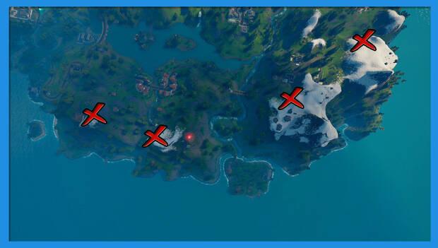 Fortnite - Dispositivo luminoso de comunicación alienígena, localización