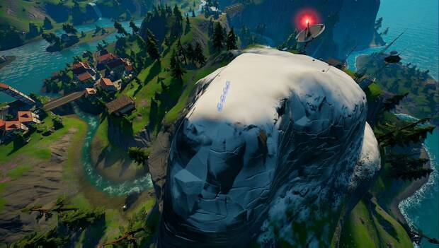 Fortnite - Dispositivo luminoso de comunicación alienígena, localización del primer conjunto
