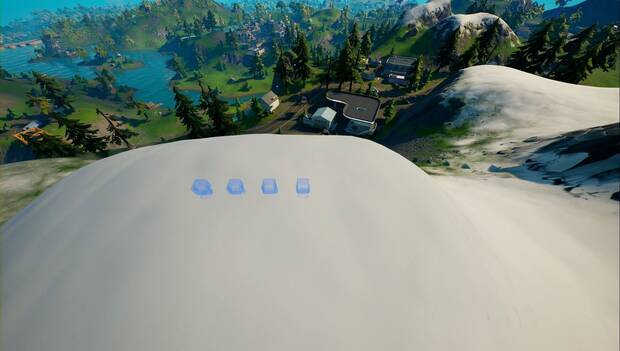 Fortnite - Dispositivo luminoso de comunicación alienígena, localización del segundo conjunto