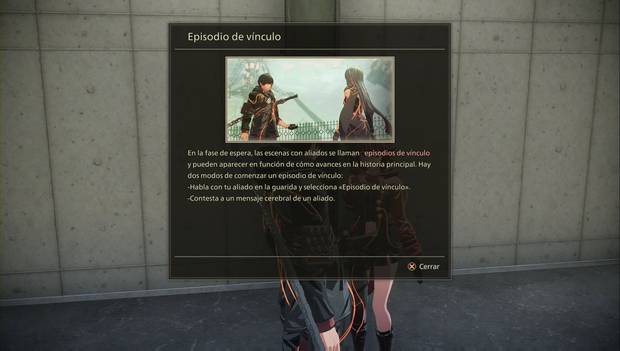 Scarlet Nexus - Episodios de vínculo: tutorial